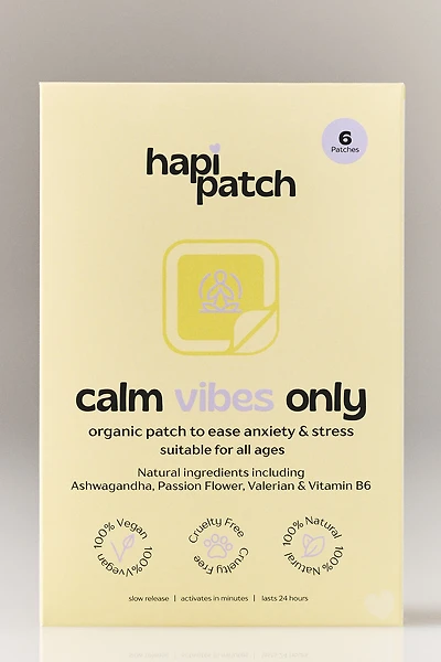 Hapi Patch Calm Vibes Only Patches, Set of 6