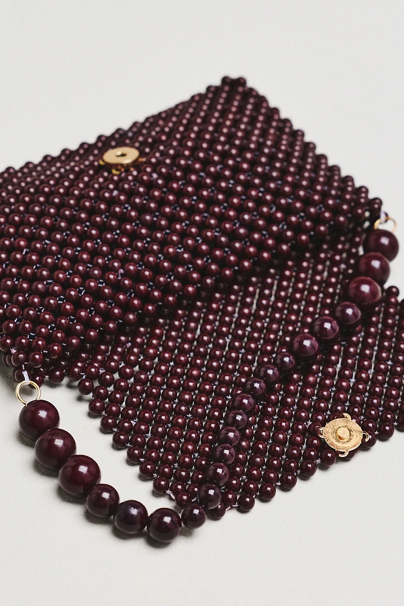 Mini Beaded Shoulder Bag