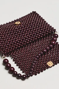 Mini Beaded Shoulder Bag