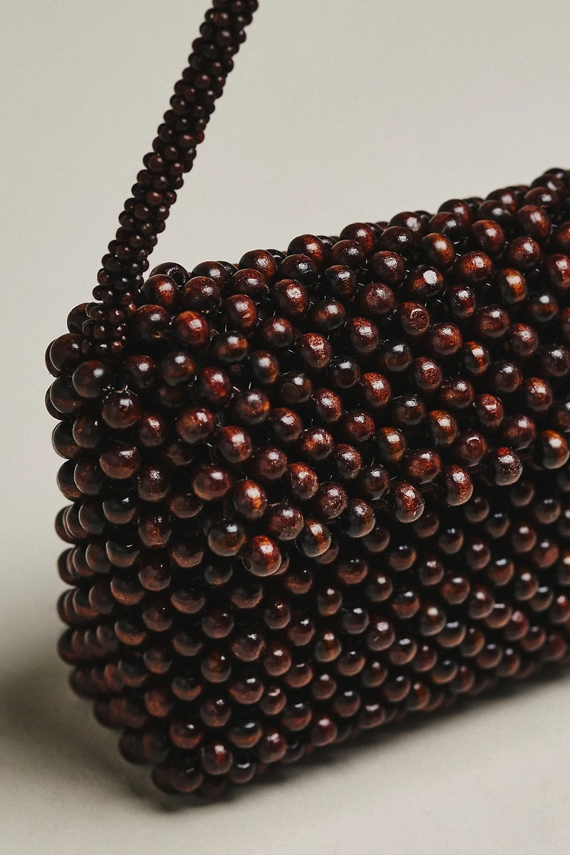 The Fiona Wood Beaded Shoulder Bag