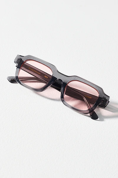 Dood Eyewear 903 Pink Lens Square Sunglasses