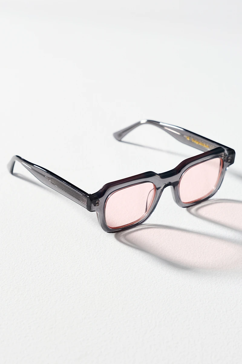 Dood Eyewear 903 Pink Lens Square Sunglasses