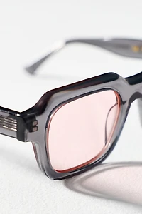 Dood Eyewear 903 Pink Lens Square Sunglasses