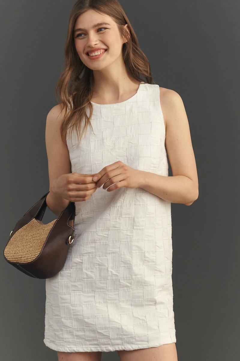 Sonia Mini Slouchy Tote Bag: Raffia Edition