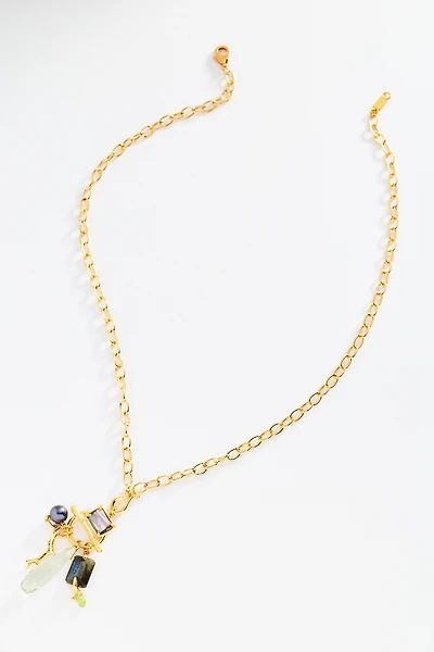 Chan Luu Branch Crystal Charms Necklace