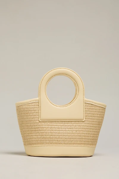 Melie Bianco Carson Raffia Handbag