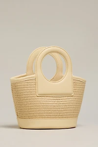 Melie Bianco Carson Raffia Handbag