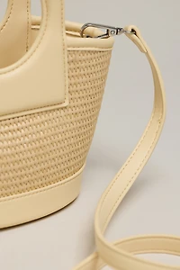 Melie Bianco Carson Raffia Handbag