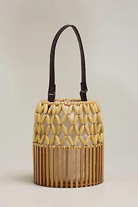 Melie Bianco Naomi Beaded Bucket Bag