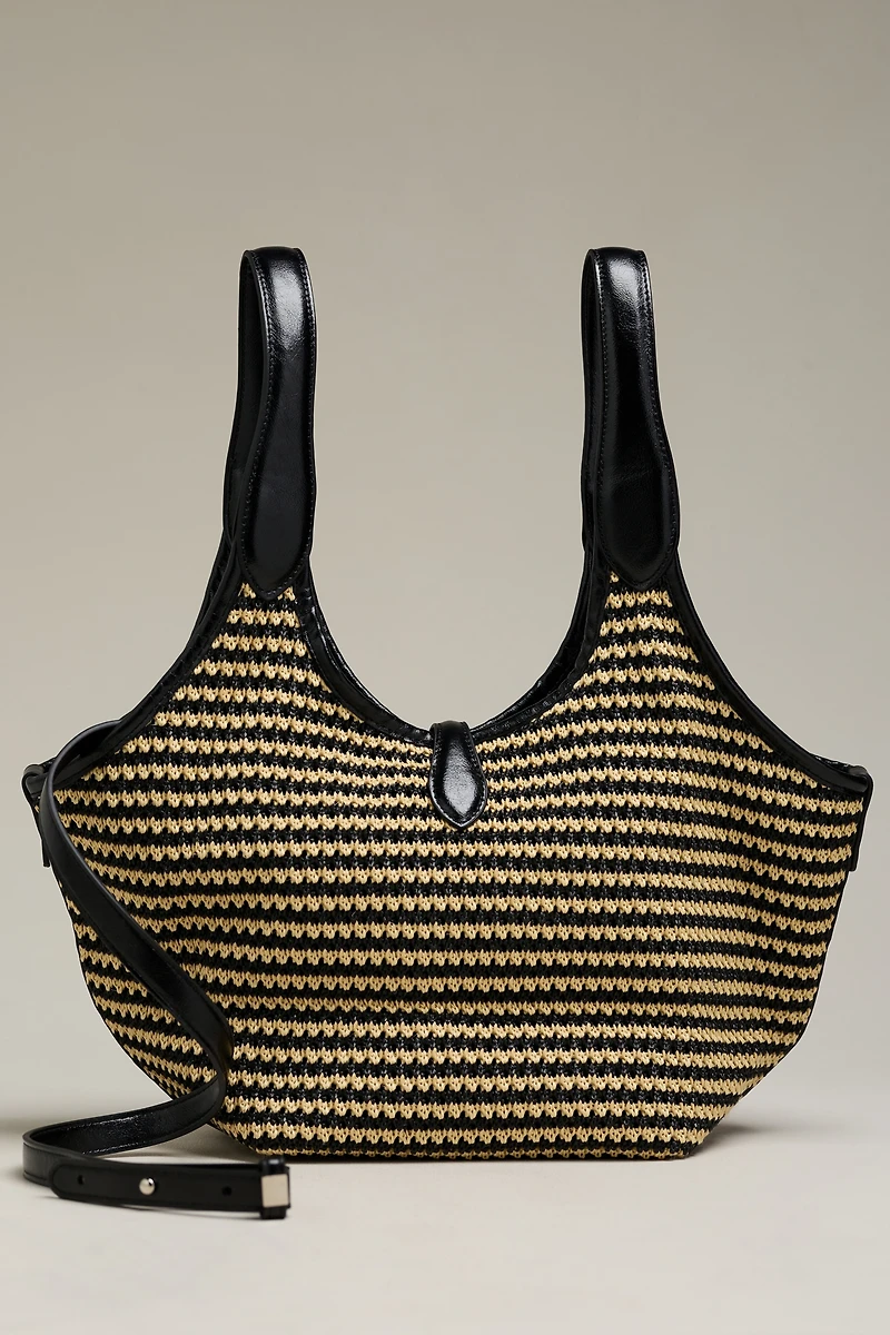 Melie Bianco Bondi Raffia Hobo Bag