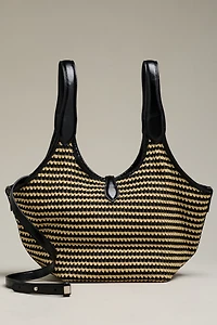 Melie Bianco Bondi Raffia Hobo Bag