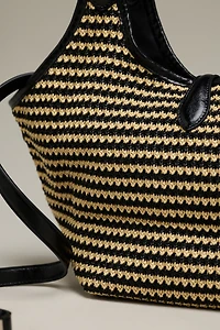 Melie Bianco Bondi Raffia Hobo Bag