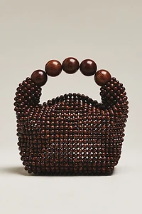 Dolce Vita Clover Wood Beaded Satchel