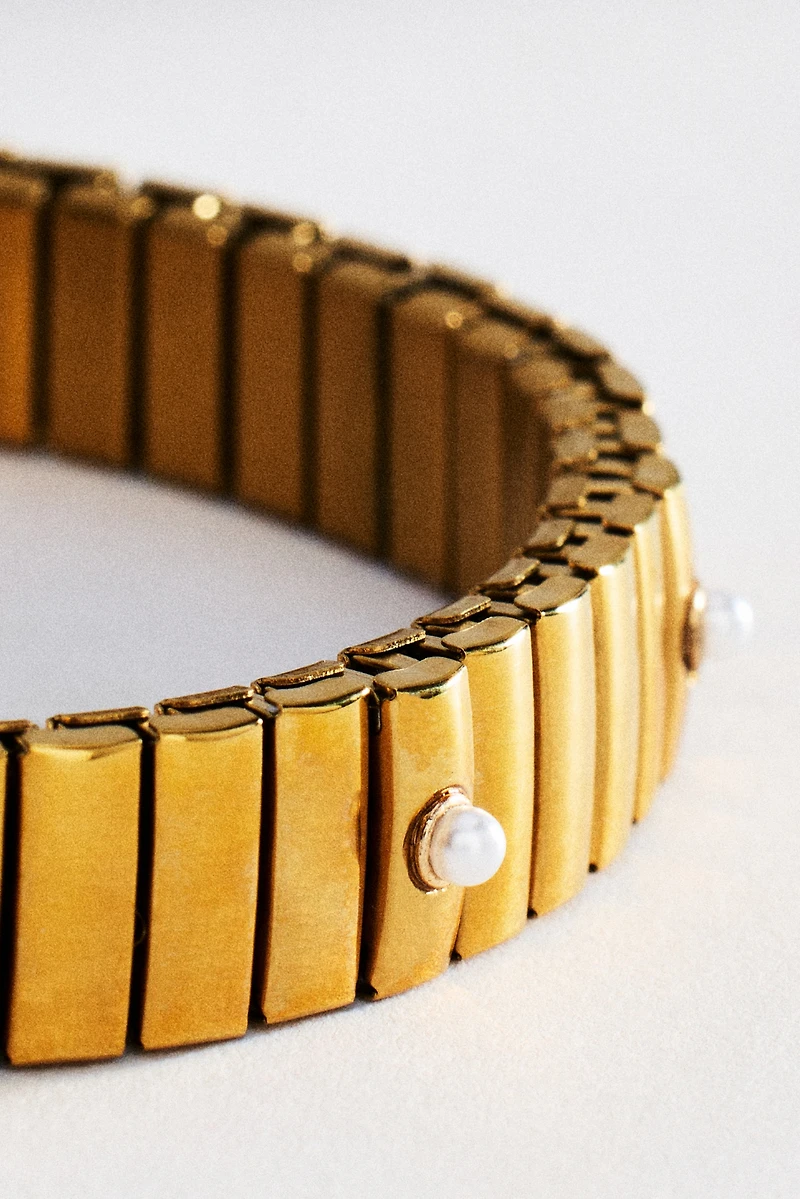 By Anthropologie Pavé Stone Stretch Bracelet