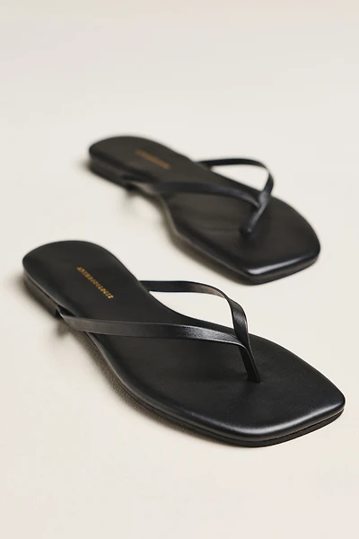 By Anthropologie Square-Toe Thongs