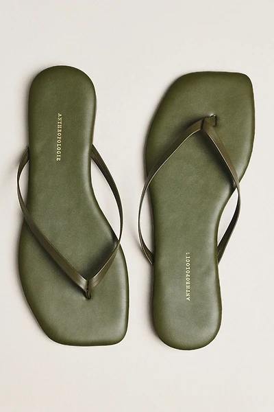 By Anthropologie Square-Toe Flip-Flops