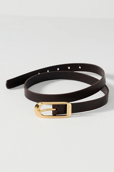 Skinny Rectangle Buckle Belt
