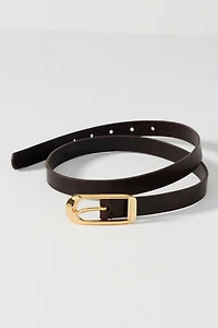 Skinny Rectangle Buckle Belt