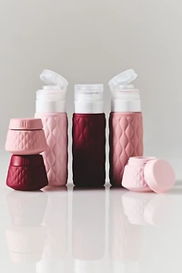 Miamica Puffy Silicone Travel Bottles Set