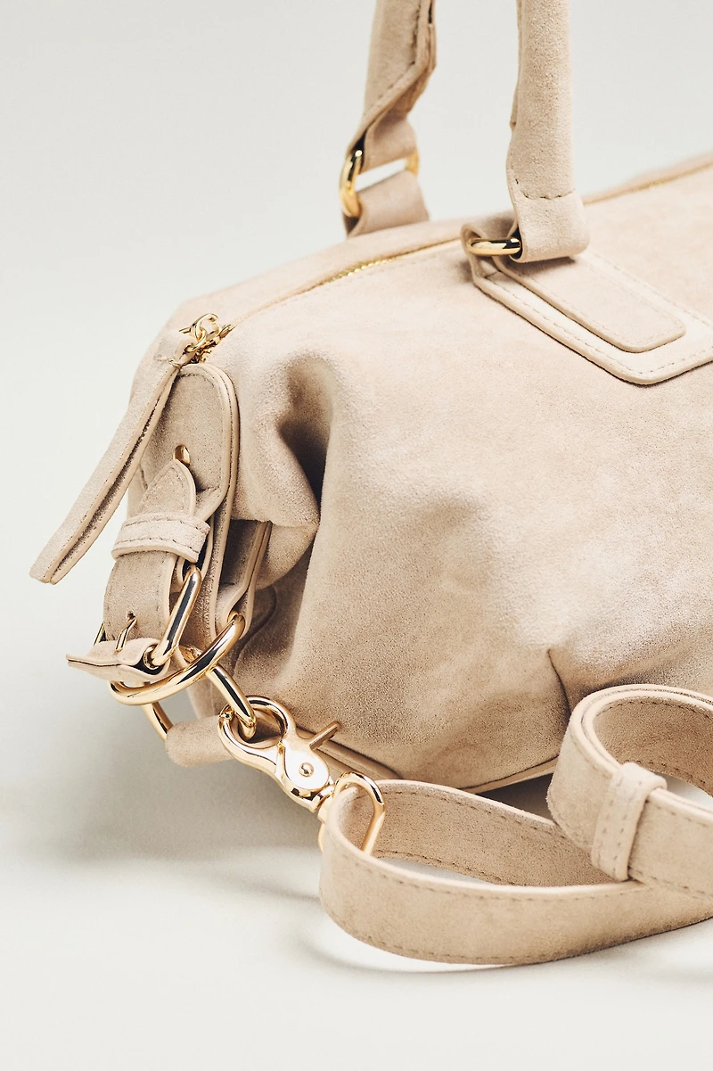 Artacho Faux Suede Large Slouchy Shoulder Bag