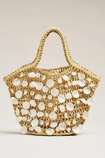 L Space Alba Raffia Shell Tote