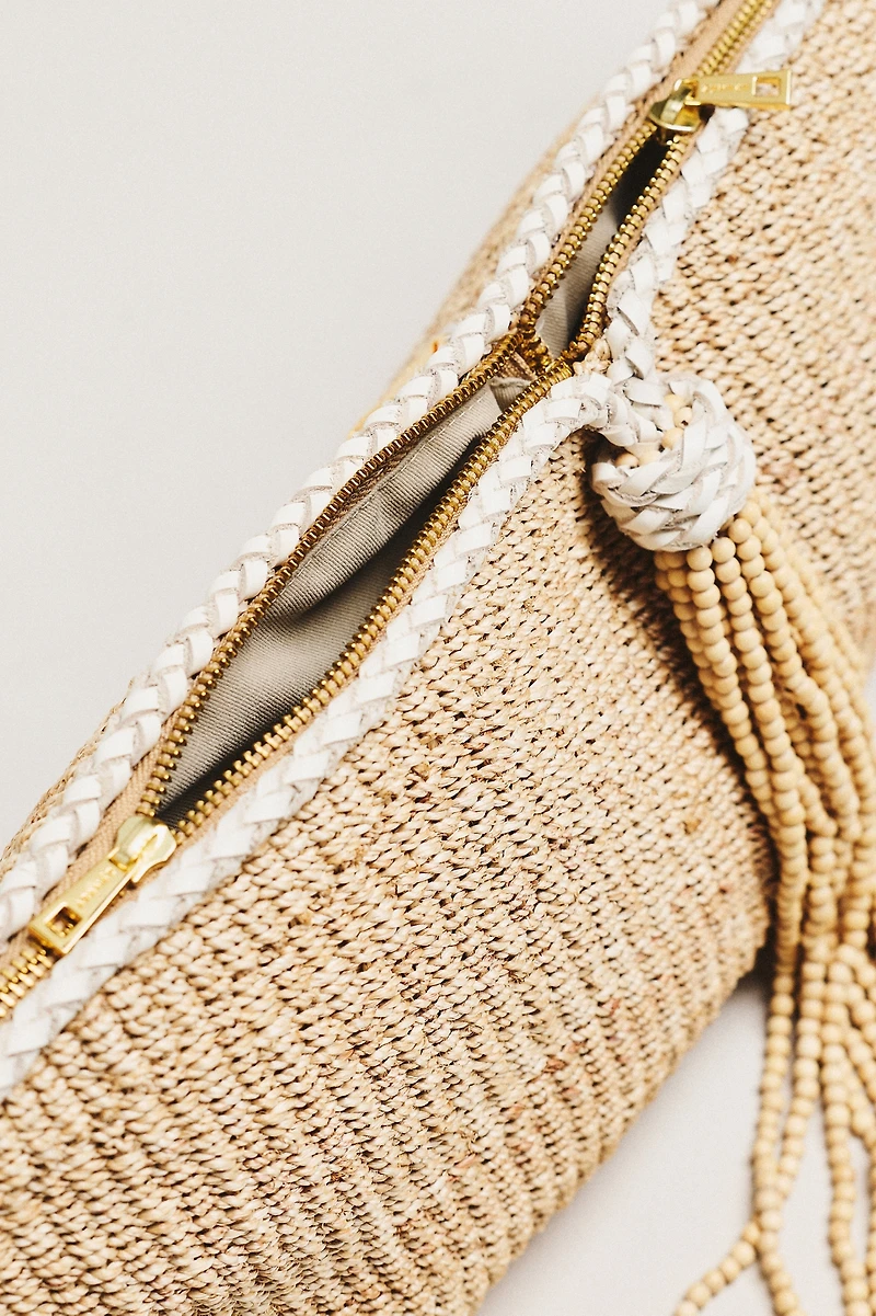 Aranaz Belinda Beaded Clutch