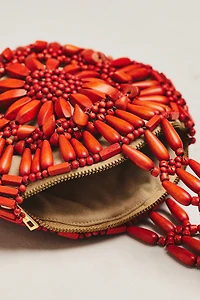 Aranaz Flordeliza Wood Bead Satchel
