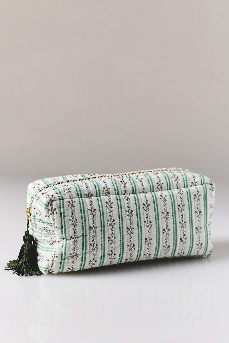 By Anthropologie Large Printed Cosmetic Bag