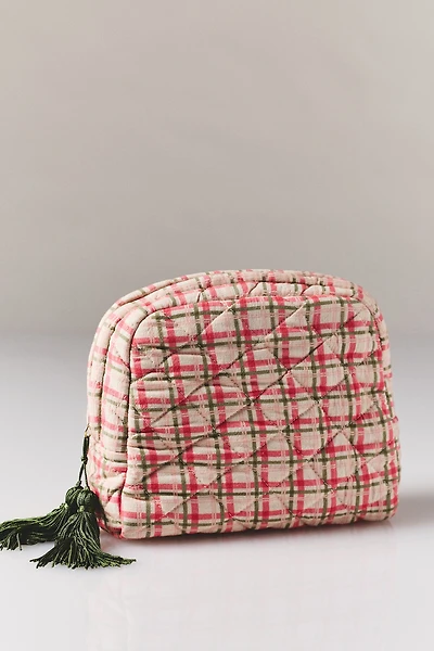 By Anthropologie Half Moon Printed Cosmetic Bag
