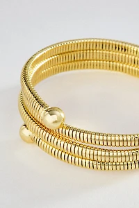 BaubleBar Keira Ribbed Wrap Bracelet