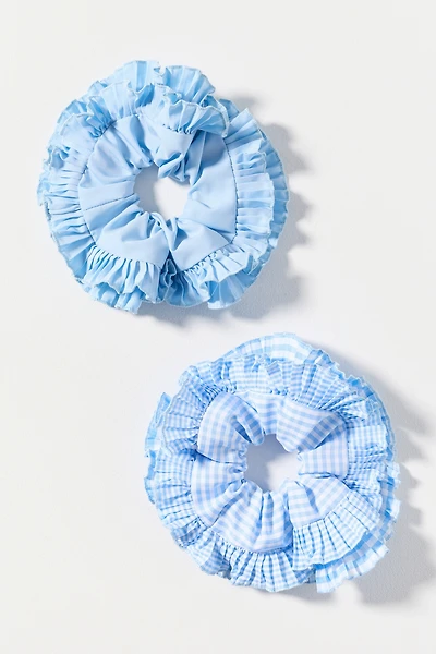 Gingham Hair Scrunchies, Set of 2