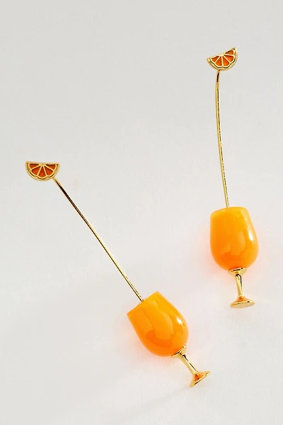 Cocktail Icon Threader Earrings