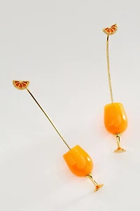 Cocktail Icon Threader Earrings