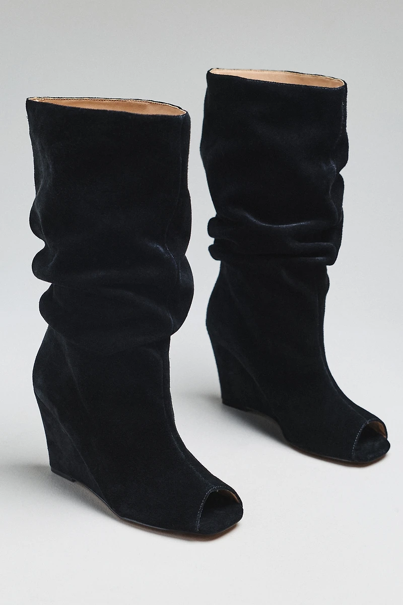 Silent D Kiki Peep-Toe Tall Boots