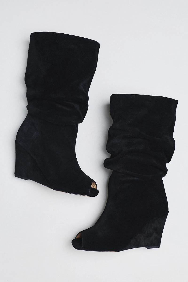 Silent D Kiki Peep-Toe Tall Boots