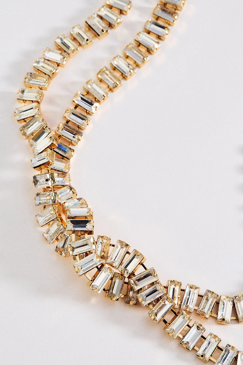 Glam Drippy Wrap Necklace