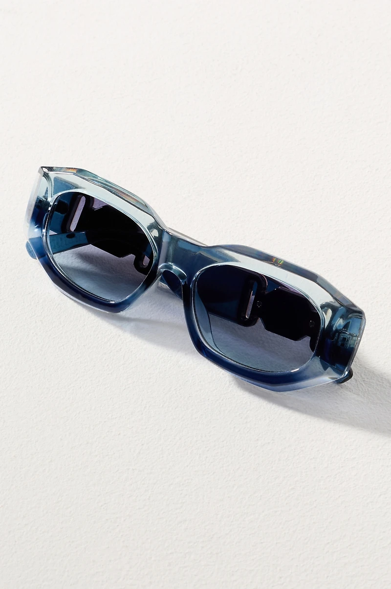 I-SEA Ombre Deco Rectangle Sunglasses