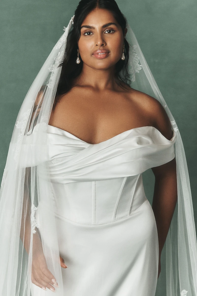 Watters Fairytale Double Comb Cathedral Veil