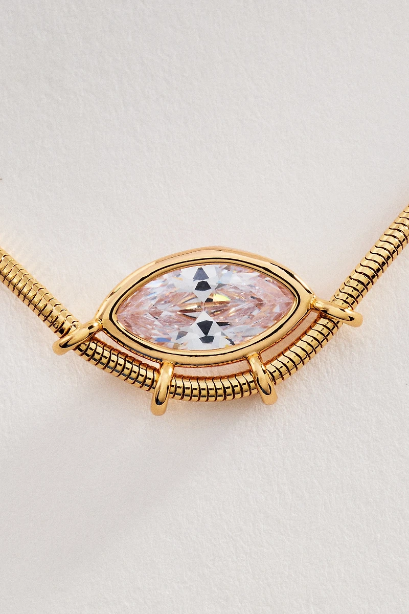 Teardrop Crystal Necklace