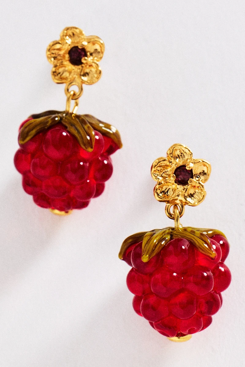 10 DECOART Floral Berry Drop Earrings