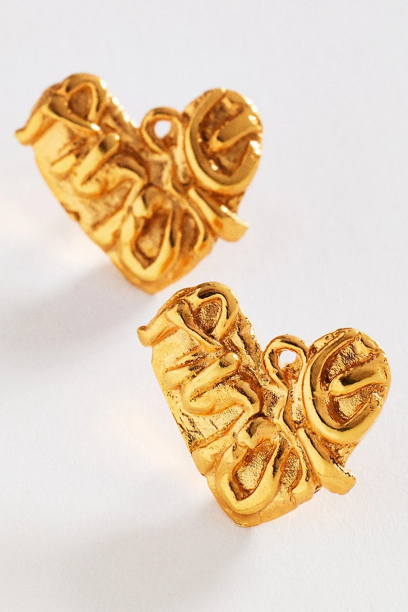 10 DECOART Amore Heart Post Earrings