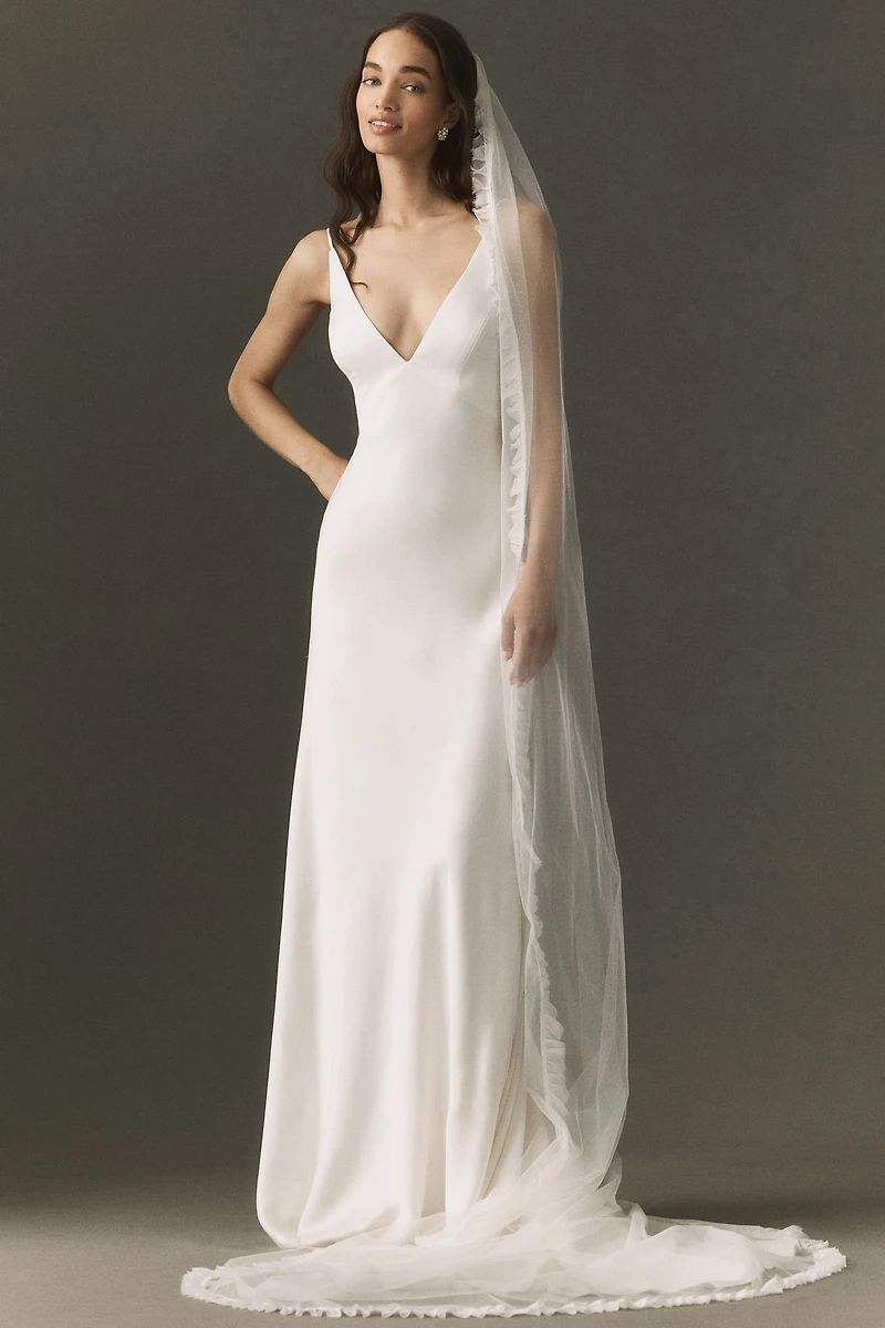 Daughters of Simone Ava Pleated Cathedral Veil