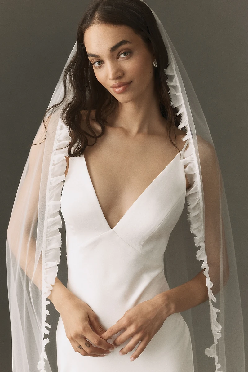 Daughters of Simone Ava Pleated Cathedral Veil