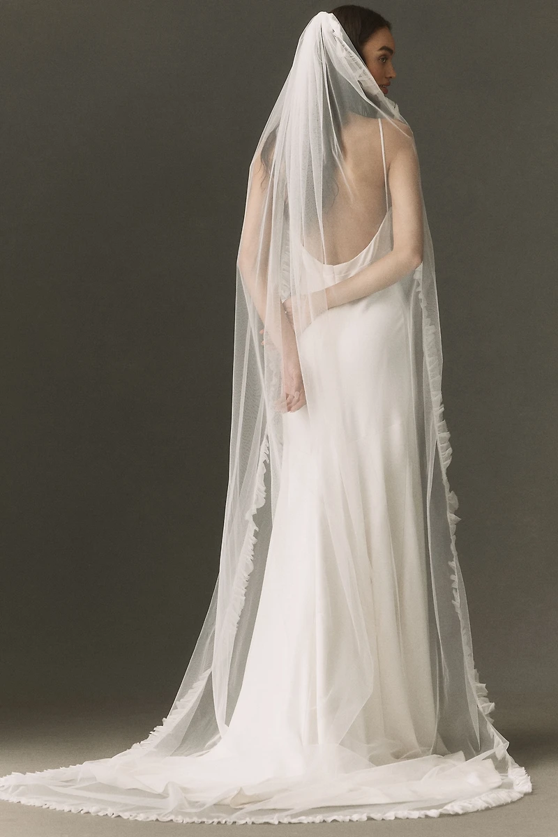 Daughters of Simone Ava Pleated Cathedral Veil