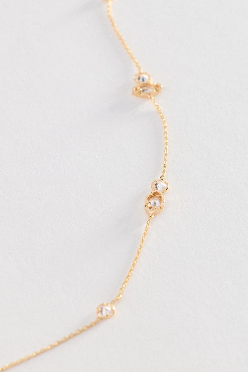 Mixed Small Crystal Delicate Necklace