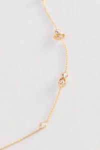 Mixed Small Crystal Delicate Necklace