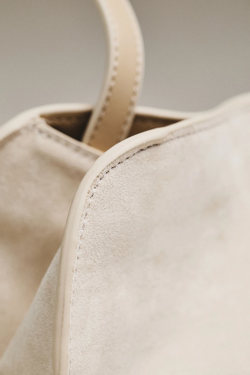 Janie Faux Suede Shoulder Bag