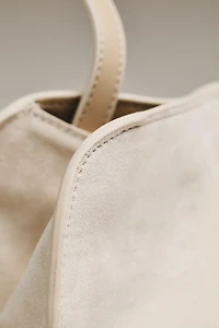 Janie Faux Suede Shoulder Bag