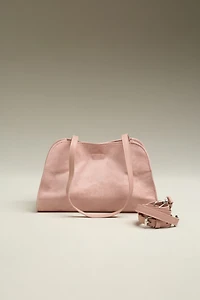Janie Faux Suede Shoulder Bag