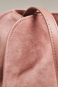 Janie Faux Suede Shoulder Bag
